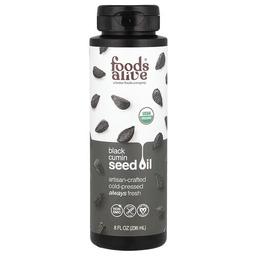 푸드 얼라이브 Foods Alive, 유기농 블랙 커민 씨오일, 236ml(8fl oz)