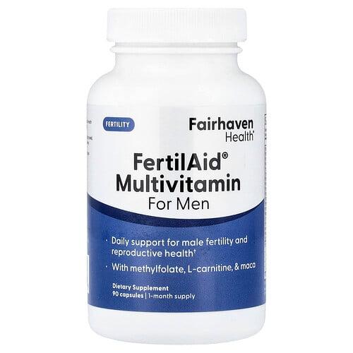 페어해븐 헬스 Fairhaven Health, 남성용 FertilAid® 종합비타민, 캡슐 90정 상품 이미지