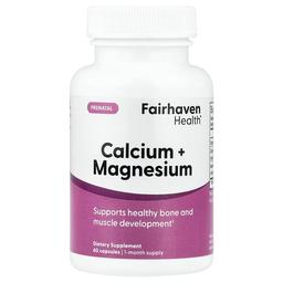 페어해븐 헬스 Fairhaven Health, 임신부용, 칼슘 + 마그네슘, 캡슐 60정