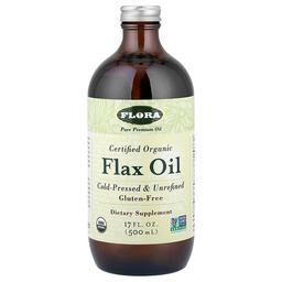 프로라 Flora, Flora, 유기농 인증 아마 오일, 500ml(17fl oz)
