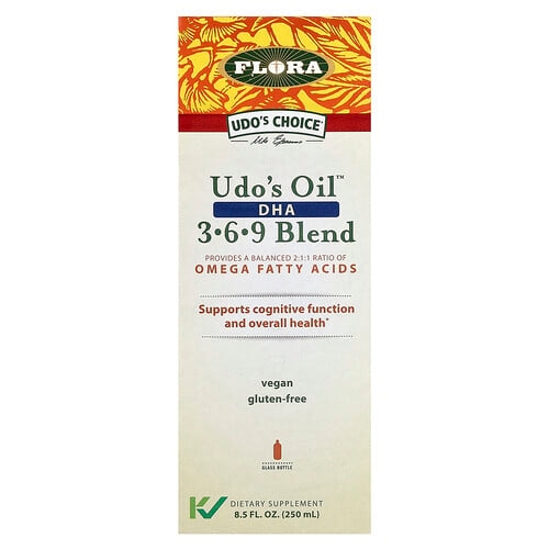프로라 Flora, Udo's Choice, Udo's 오일, DHA 3-6-9 혼합물, 250ml(8.5fl oz) 상세 이미지