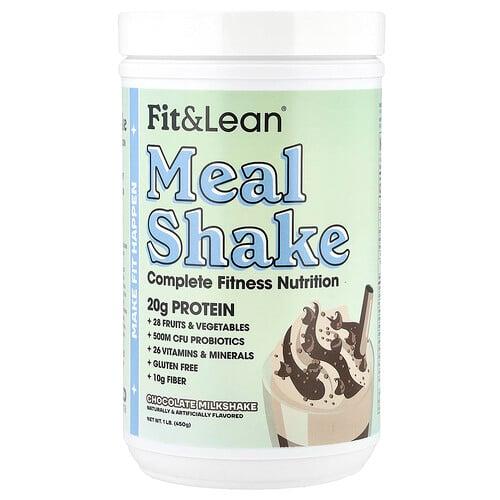 핏 & 린 Fit & Lean, 밀 셰이크, Complete 피트니스 Nutrition, 초콜릿 밀크셰이크, 450g(1lb) 상품 이미지