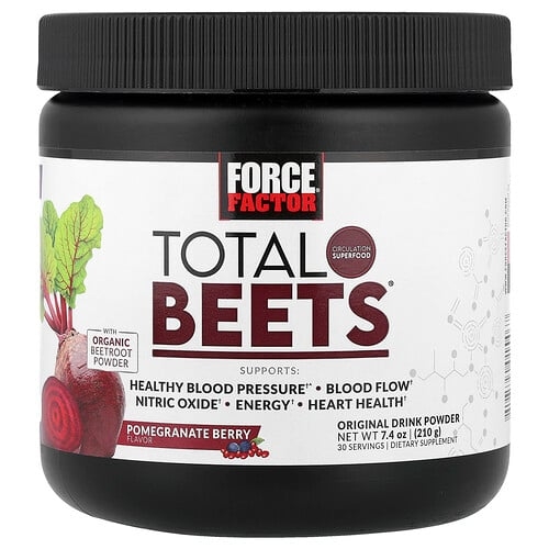 Force Factor, Total Beets, 오리지널 드링크 파우더, 석류 베리, 210g(7.4oz) 상세 이미지