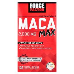 Force Factor, 펀더멘탈, 마카 맥스, 2,000mg, 베지 캡슐 120정(캡슐당 500mg)