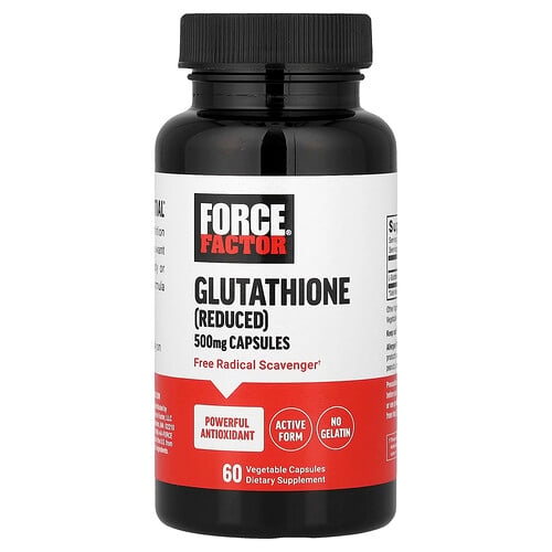Force Factor, 글루타치온(환원형), 500mg, 베지 캡슐 60정 상세 이미지