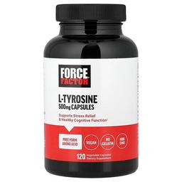 Force Factor, l-타이로신, 500mg, 베지 캡슐 120정