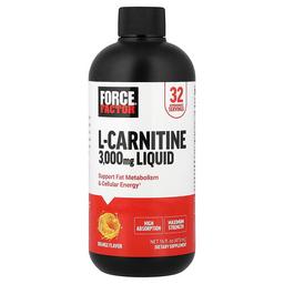 Force Factor, 액상 L-카르니틴, 오렌지 맛, 473ml(16fl oz)
