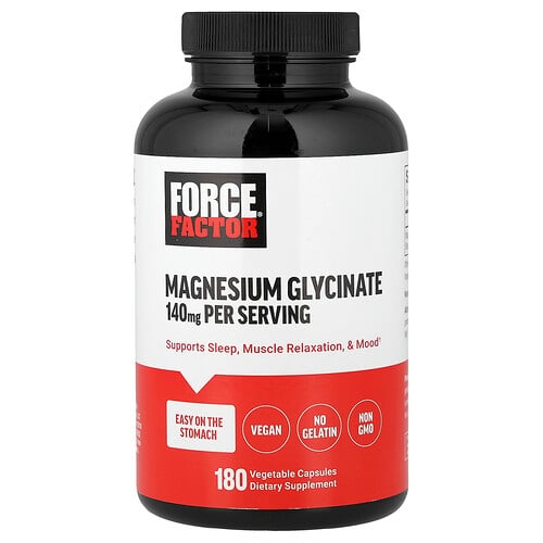 Force Factor, 글리신마그네슘, 베지 캡슐 180정(캡슐 1정당 70mg) 상세 이미지