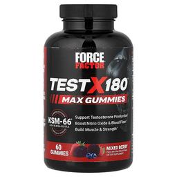 Force Factor, Test X180® Max 구미젤리, 믹스 베리, 구미젤리 60개