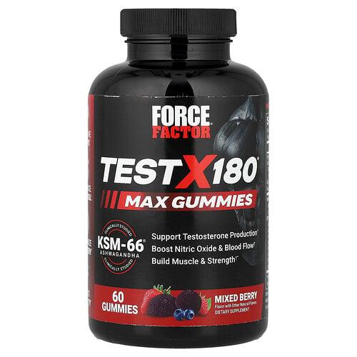 Force Factor, Test X180® Max 구미젤리, 믹스 베리, 구미젤리 60개 상품 이미지