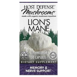 호스트 디펜스 Host Defense, Mushrooms™, 노루궁뎅이버섯, 캡슐 30정(캡슐 1정당 0.5g)