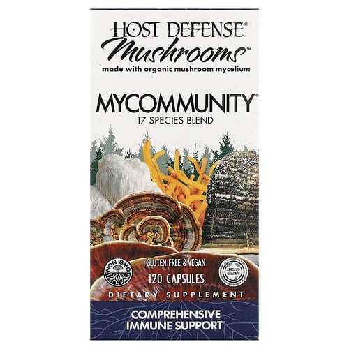 호스트 디펜스 Host Defense, Mushrooms™, MyCommunity®, 캡슐 120정 상세 이미지