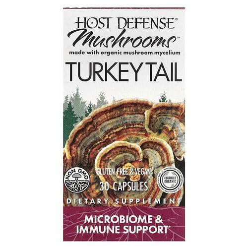 호스트 디펜스 Host Defense, 버섯, 구름버섯, 캡슐 30정(캡슐 1정당 0.5g) 상품 이미지