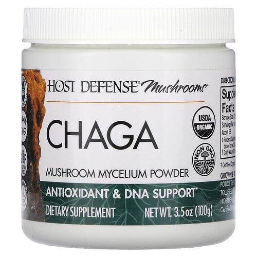호스트 디펜스 Host Defense, 버섯, 차가버섯, 버섯 균사체 분말, 100g(3.5oz) 상세 이미지