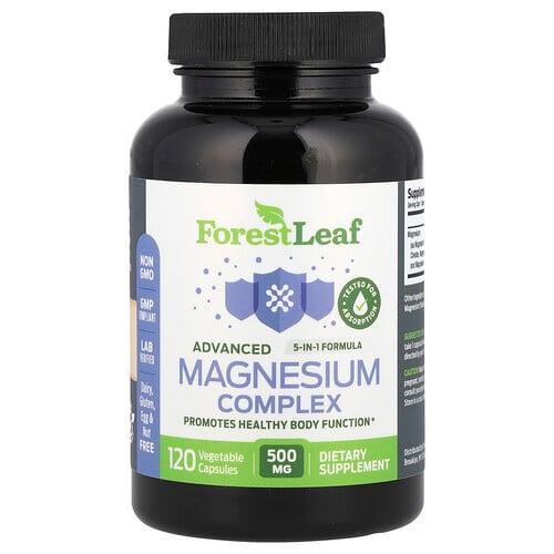 포레스트 리프 Forest Leaf, 고급 마그네슘 복합체, 500mg, 베지 캡슐 120정 상품 이미지