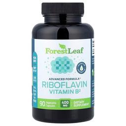 포레스트 리프 Forest Leaf, 리보플라빈 비타민B2, 400mg, 베지 캡슐 90정