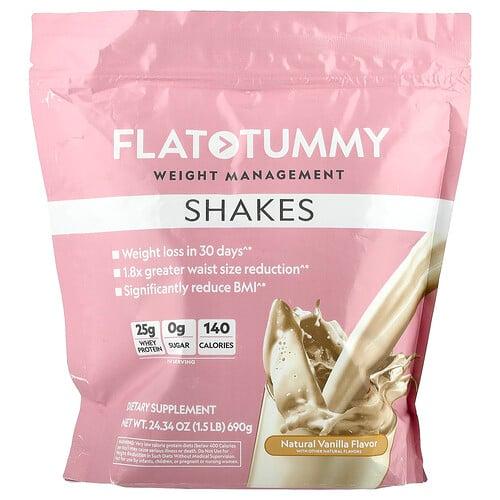플랫 터미 Flat Tummy, 셰이크, 천연 바닐라 맛, 690g(1.5lb) 상품 이미지