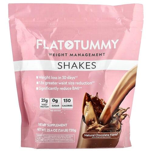 플랫 터미 Flat Tummy, 셰이크, 천연 초콜릿 맛, 720g(1.6lb) 상품 이미지