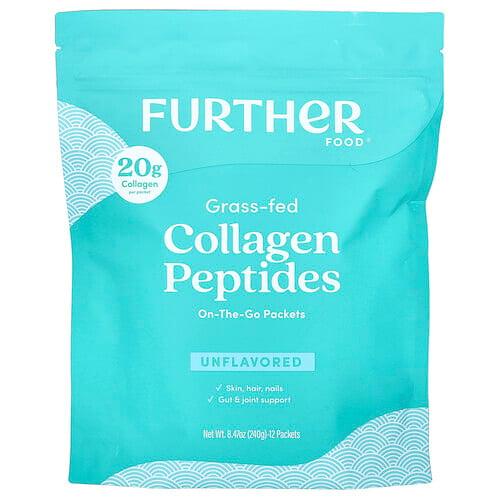 Further Food, 목초 사육 콜라겐 펩타이드, 무맛, 12팩, 각 20g(0.71oz) 상품 이미지