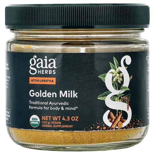 가이아 허브 Gaia Herbs, 골든 밀크, 123g(4.3oz) 상세 이미지