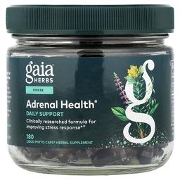 가이아 허브 Gaia Herbs, Adrenal Health®, 180 액상 Phyto-Caps®