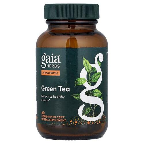가이아 허브 Gaia Herbs, 녹차, Phyto-Caps® 60정 상품 이미지