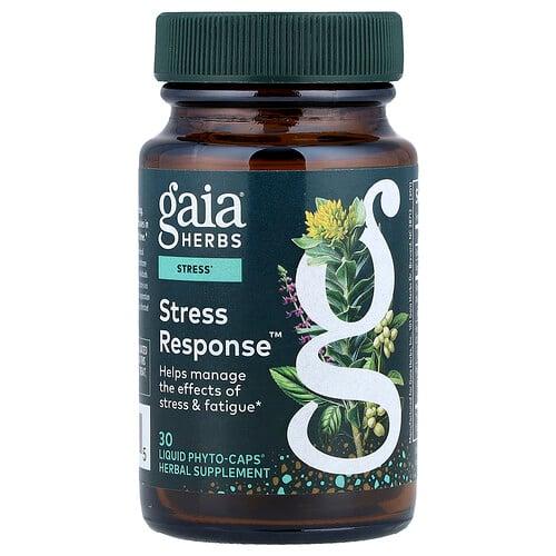 가이아 허브 Gaia Herbs, Stress Response™, 액상 Phyto-Caps 30정 상품 이미지
