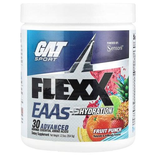 GAT, Flexx EAAs + 수분 보충, 과일 펀치, 354.9g(12.5oz) 상품 이미지