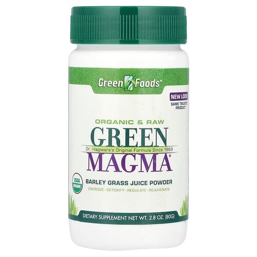 그린 푸드 Green Foods, Green Magma®, 보리싹즙 분말, 80g(2.8oz) 상세 이미지