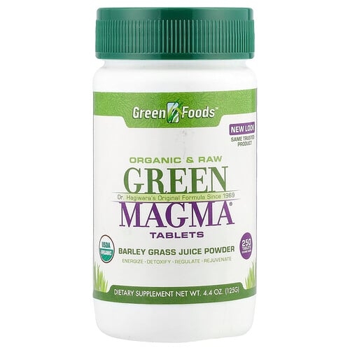 그린 푸드 Green Foods, Green Magma®, 보리싹즙 분말, 250정, 125g(4.4oz) 상세 이미지