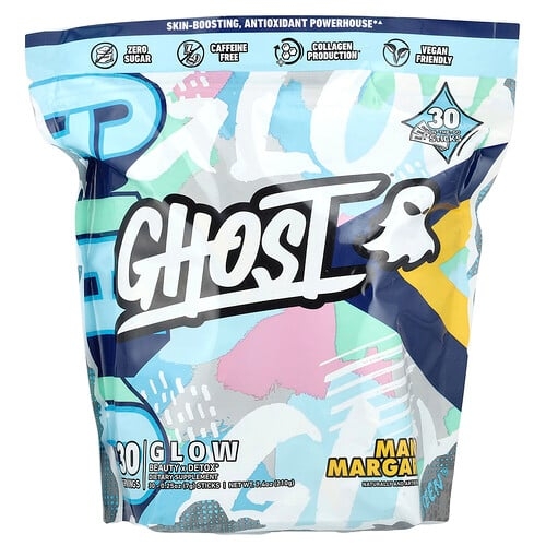 고스트 Ghost, Glow, 망고 마가리타, 스틱 30개, 개당 7g(0.25oz) 상세 이미지