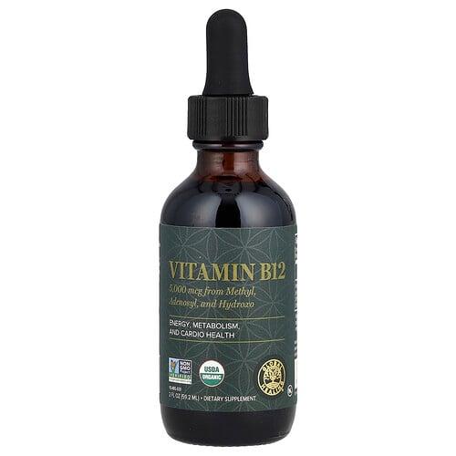 글로벌 힐링 Global Healing, 비타민B12, 5,000mcg, 59.2ml(2fl oz) 상품 이미지
