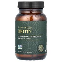 글로벌 힐링 Global Healing, 식물성 비오틴, 2,500mcg, 캡슐 60정