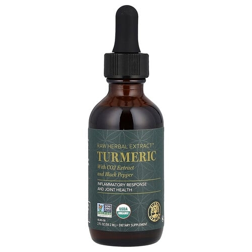 글로벌 힐링 Global Healing, 무가공 허브 추출물, 강황, 59.2ml(2fl oz) 상세 이미지