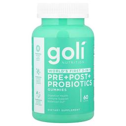Goli Nutrition, 프리바이오틱+프로바이오틱 구미젤리, 구미젤리 60개