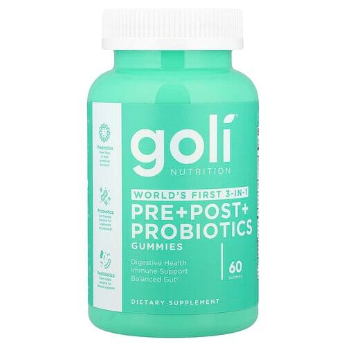 Goli Nutrition, 프리바이오틱+프로바이오틱 구미젤리, 구미젤리 60개 상품 이미지