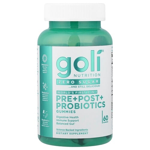 Goli Nutrition, 프리바이오틱+프로바이오틱 구미젤리, 구미젤리 60개 상세 이미지