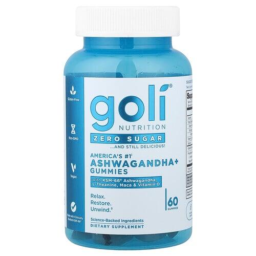 Goli Nutrition, 아슈와간다+ 구미젤리, 구미젤리 60개 상품 이미지