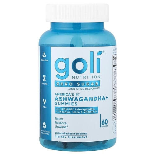 Goli Nutrition, 아슈와간다+ 구미젤리, 구미젤리 60개 상세 이미지