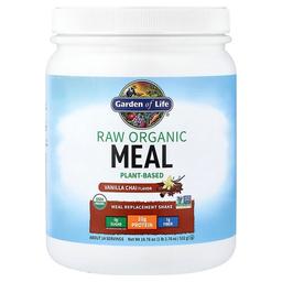 가든 오브 라이프 Garden of Life, 무가공 유기농 식사 대용 셰이크, 바닐라 차이, 532g(18.76oz)