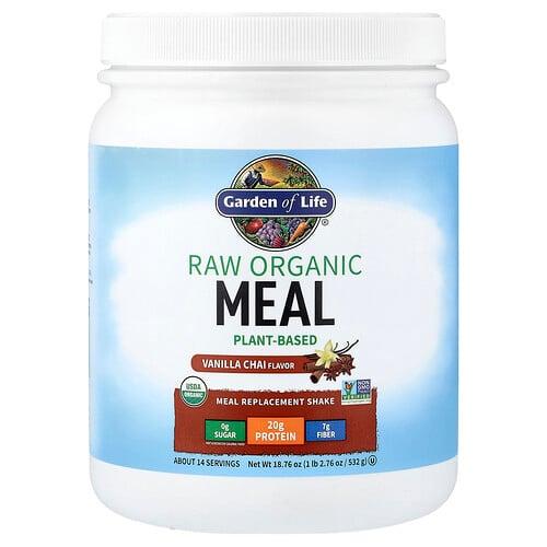 가든 오브 라이프 Garden of Life, 무가공 유기농 식사 대용 셰이크, 바닐라 차이, 532g(18.76oz) 상품 이미지
