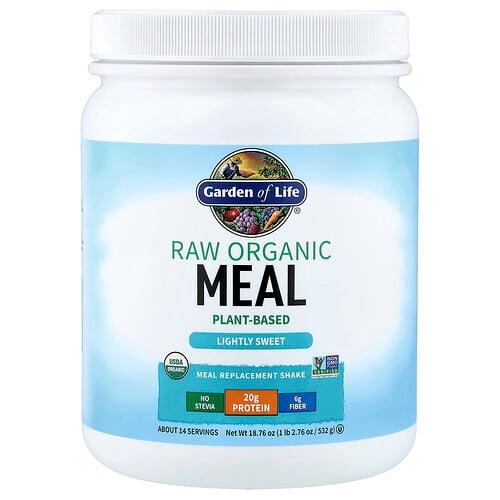 가든 오브 라이프 Garden of Life, RAW 유기농 식사 대용 셰이크, 약간 단맛, 532g(1lb 2.76oz) 상품 이미지