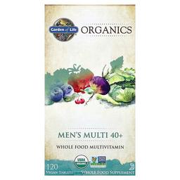 가든 오브 라이프 Garden of Life, 오가닉스, 남성용 멀티 40+, 비건 정제 120정