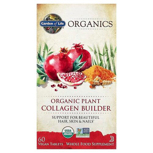 가든 오브 라이프 Garden of Life, MyKind Organics, 유기농 식물 콜라겐 빌더, 비건 정제 60정 상품 이미지