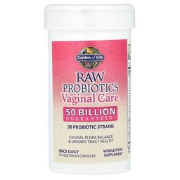 가든 오브 라이프 Garden of Life, RAW Probiotics, 질 케어, 실온 보관 가능, 베지 캡슐 30정