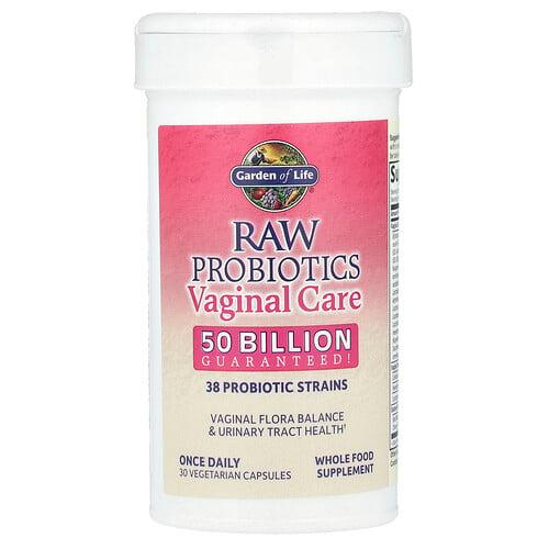 가든 오브 라이프 Garden of Life, RAW Probiotics, 질 케어, 실온 보관 가능, 베지 캡슐 30정 상품 이미지