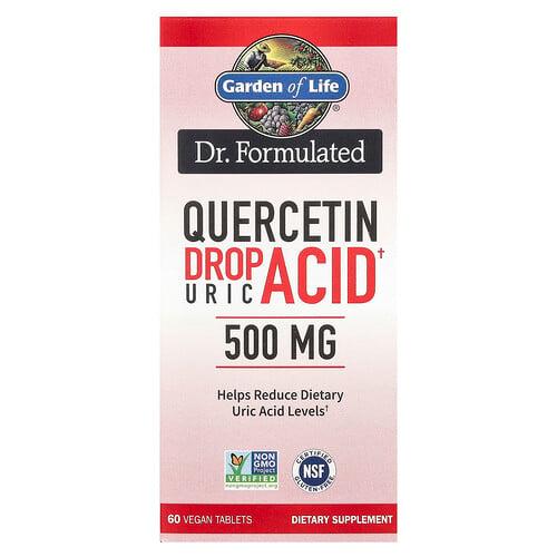 가든 오브 라이프 Garden of Life, 닥터 포뮬레이티드, 퀘르세틴 드롭 요산, 500mg, 베지 정제 60정 상품 이미지