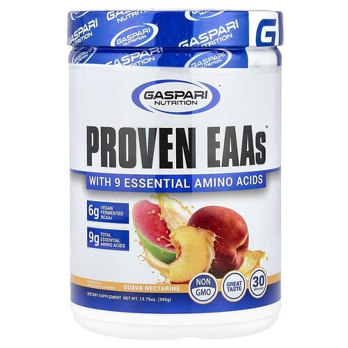 게스파리 뉴트리션 Gaspari Nutrition, 9가지 필수 아미노산 함유 Proven EAAs™, 구아바 승도 복숭아, 390g(13.75oz) 상세 이미지