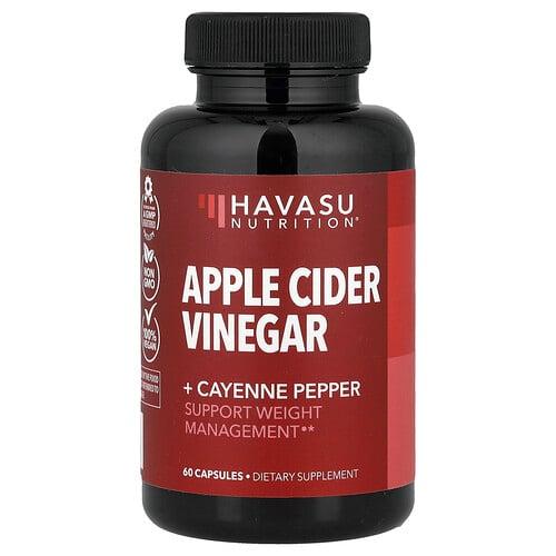 Havasu Nutrition, 애플 사이다 식초 + 카이엔 페퍼, 캡슐 60정 상품 이미지