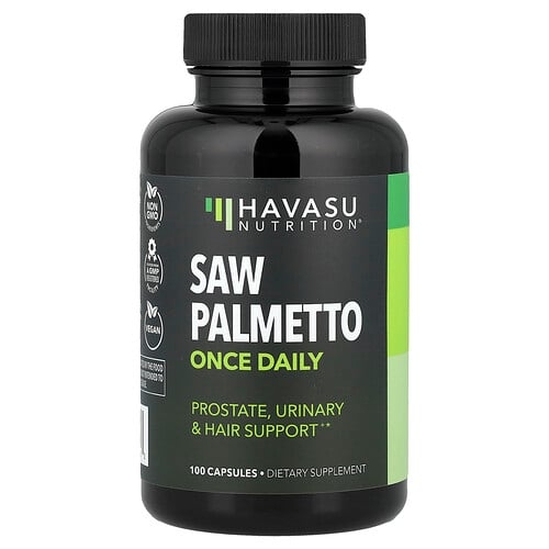 Havasu Nutrition, 쏘팔메토, 하루 1회, 캡슐 100정(캡슐 1정당 500mg) 상세 이미지